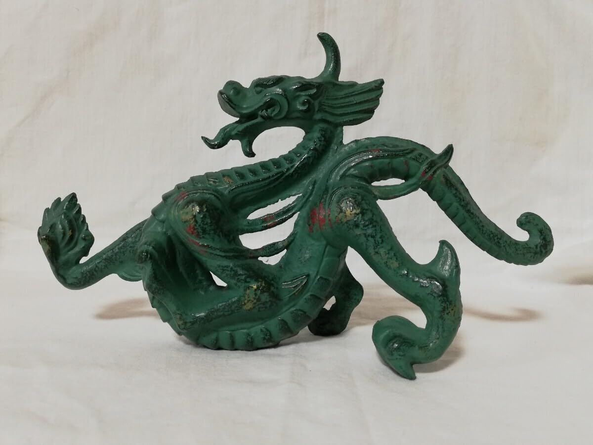 Amazon.co.jp: 青銅 龍 ドラゴン 置物 開運 風水 竜 オブジェ
